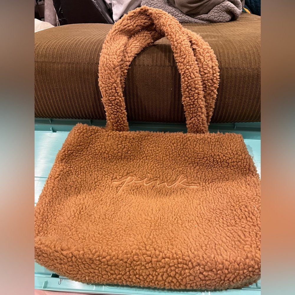 Pink brand Sherpa Tote